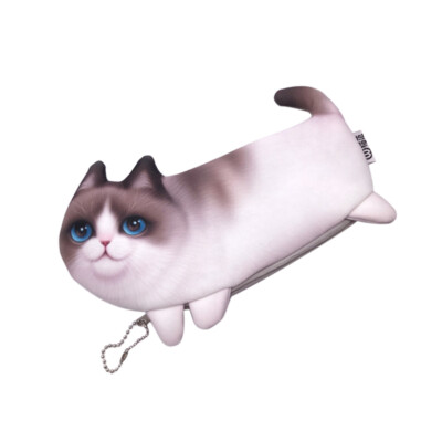Stationery Storage Pouch Cat Pencil Pouch Zipper Pencil Pouch Stationery Pen Bag
