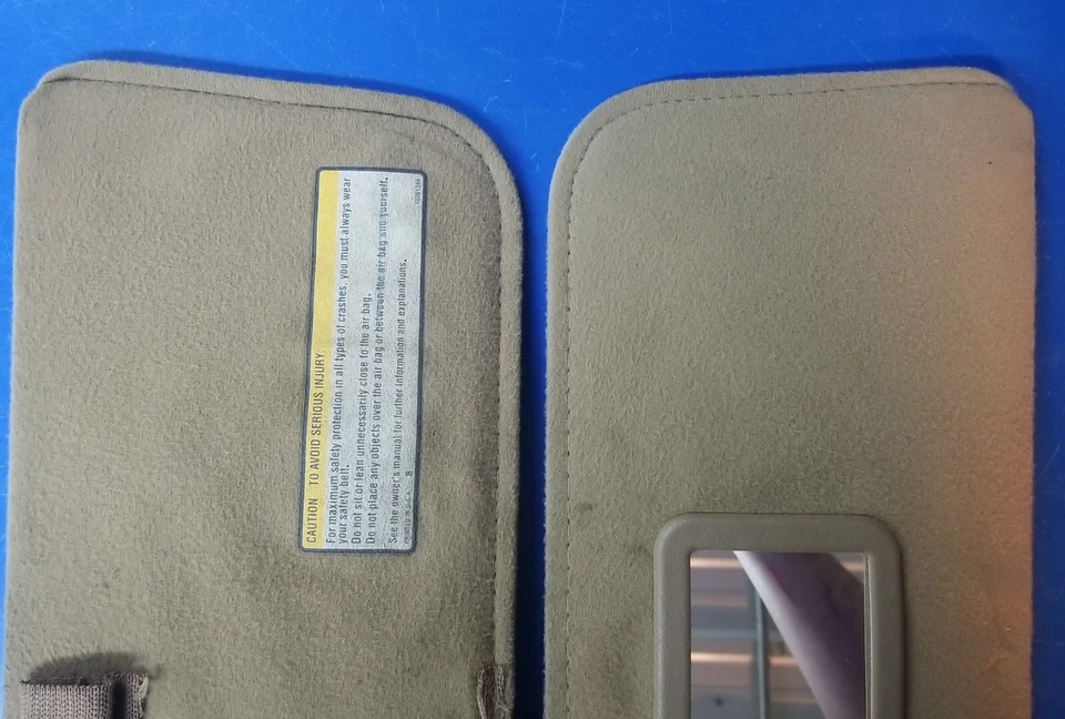 *PAR* 1988-1998 Chevrolet GMC C/K 1500 parasoles laterales derecho y derecho bronceado usado Foto 4 de 4