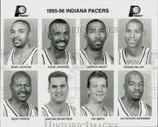 1995 Press Photo Indiana Pacers Basketball Player Headshots - srs01710