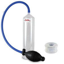 LeLuv Penis Vacuum Pump EasyOp Bgrip Slippery Silicone Hose and Clear Seal