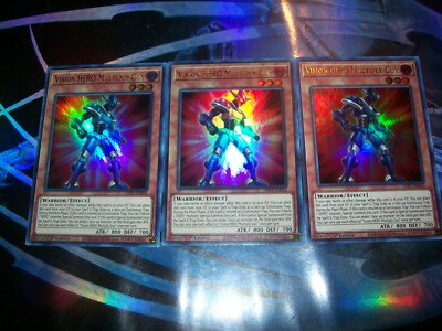 3x Vision HERO Multiply Guy 1st Edition Ultra Rare GFP2-EN056 Yu-Gi-Oh!
