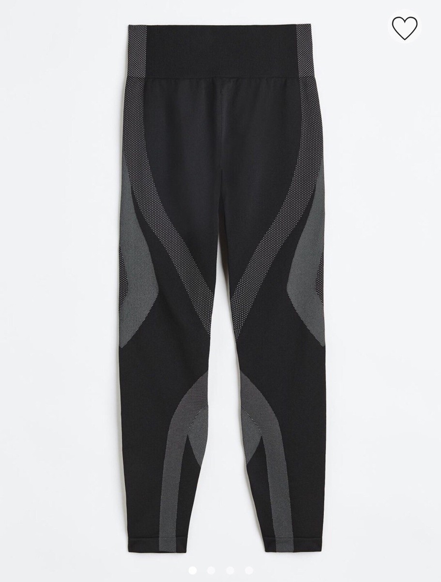 H&M DryMove Seamless Sports leggings Size L New UK