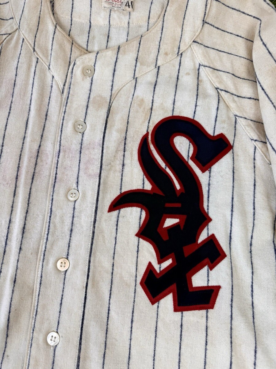 Rare Vintage Authentic 1955 Chicago White Sox Wool Flannel MLB