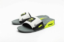 Nike Air Max 90 Slides White Smoke Grey Volt Bq4635 001 Mens Size 11 for  sale online | eBay