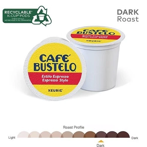 Café Bustelo Espresso Style Dark Roast Coffee K-Cup Pods, 192 Count - Image 2 of 4
