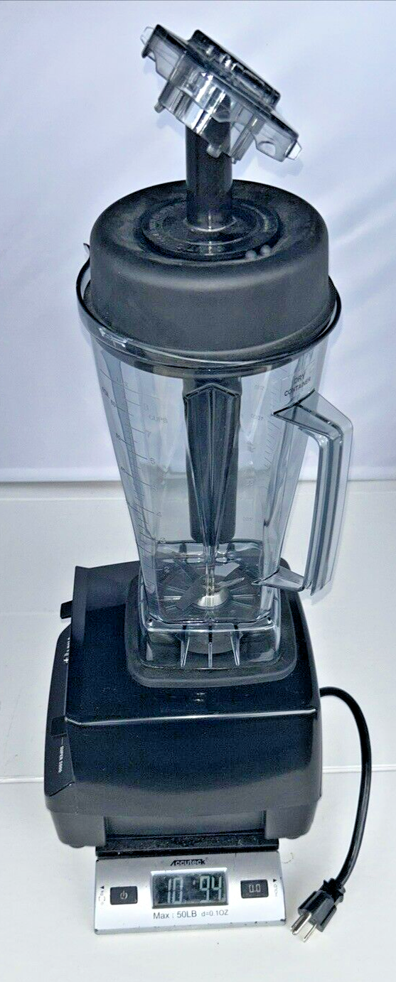 Black Vitamix Professional Grade Super 5000 Blender Model VM0103 w food