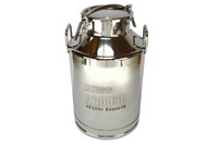 Temco 40 Liter 10.5 Gallon Stainless Steel Milk Can Wine Pail Bucket Tote Jug Temco 40 Liter 10.5 Gallon Stainless Steel Milk Can Wine Pail Bucket Tote Jug