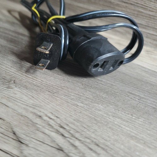 Vintage 2 Prong 15A 125V Electric Power Extension Cord 5 feet eBay