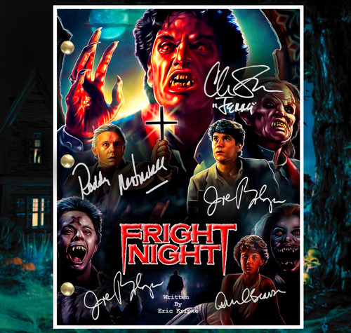 Fright Night Script Signed, Autograph Reprints, Full Screenplay Horror Vampire - Picture 3 of 7