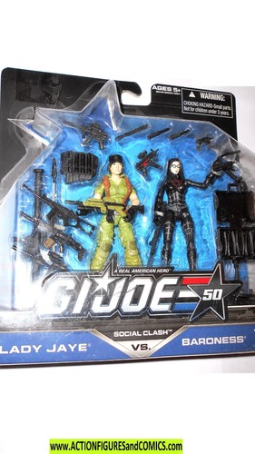 GI JOE 50th anniversary LADY JAYE BARONESS Toys R Us tru 2014 50 years complete - Picture 2 of 4