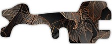 Gold Tan Gray Leaves Vinyl Wrap For Doc Band Helmet Baby Cranial Helmet