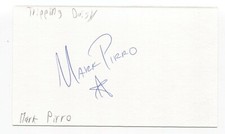 Tripping Daisy - Mark Pirro Signed 3x5 Index Card Autographed Signature