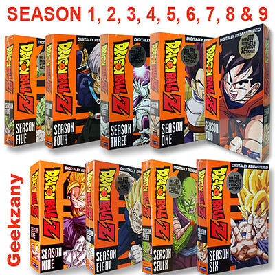 Dragon Ball Z Season 1 9 Complete Season Uncut Digitally Remastered 9 Dvds 704400022425 Ebay