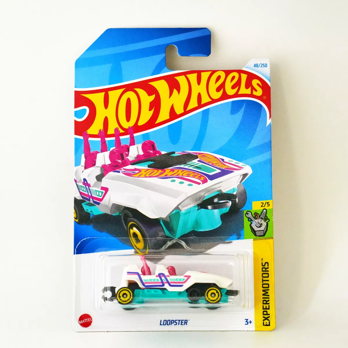 Hot Wheels Loopster White Experimotors 2024 B Case eBay