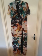 Ladies Uk16 Pretty Little Thing Cut Out Short Sleeve Maxi Dress