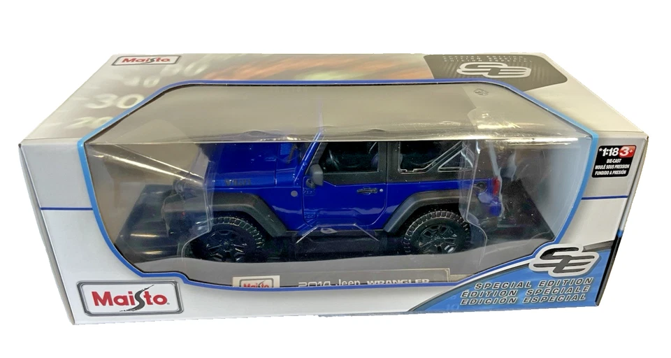 2014 吉普牧马人 Maisto 压铸特别版 1: 18 比例盒-全新 — 第 2/4 张图片