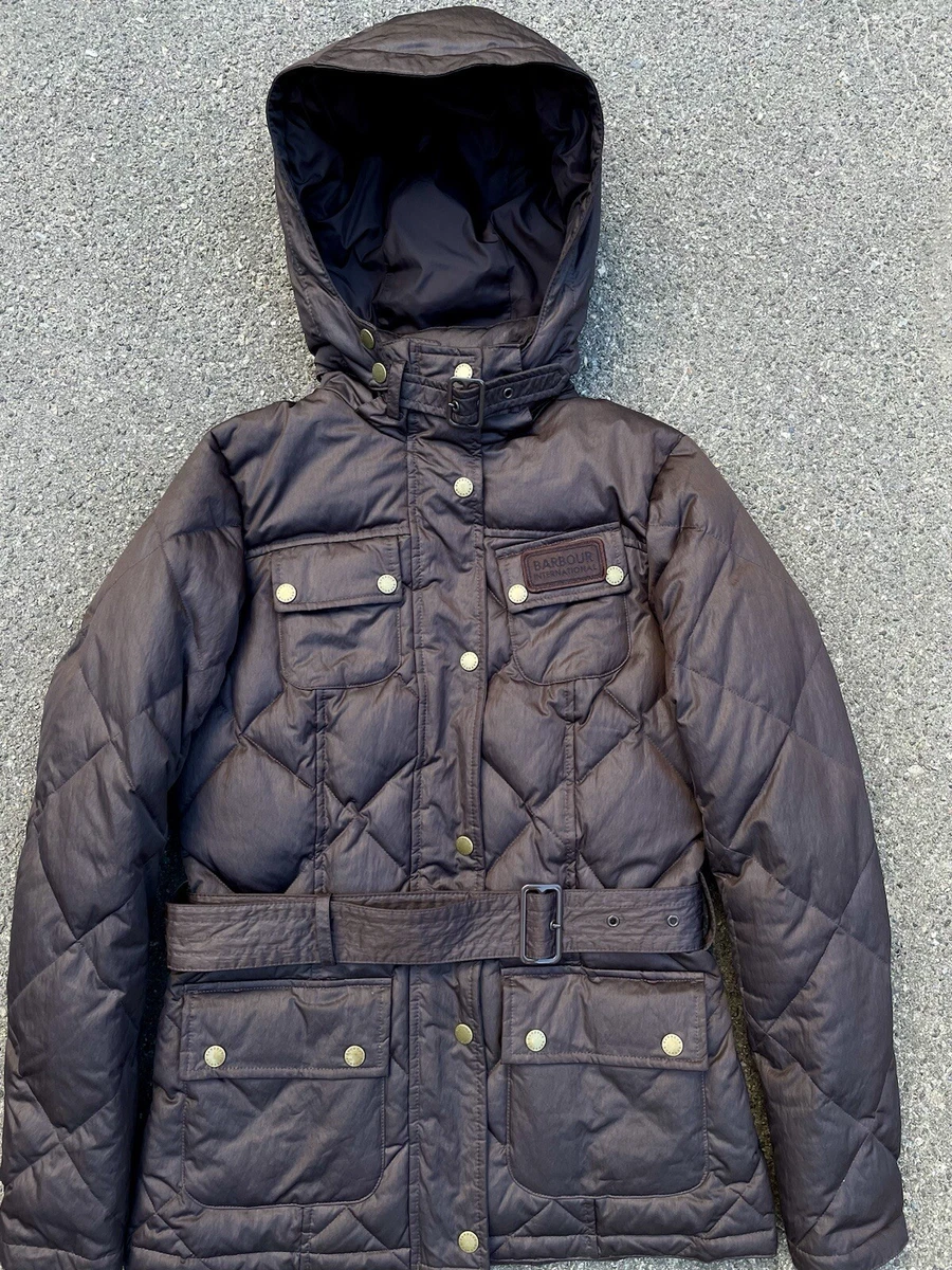 Barbour international cheap brown jacket