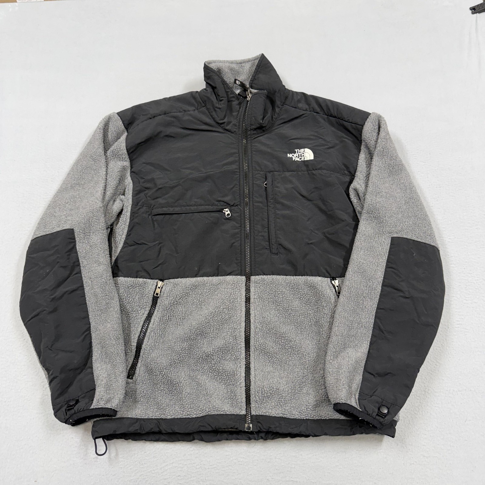 The North Face Jacket Mens Medium Gray Denali Fleece Full Zip vintage outdoors
