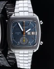 Vintage Seiko Monaco Auto Chronograph Steel Watch 7016 5000 Case Stamped Sample