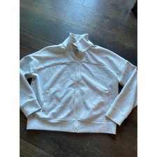 Yogalicious Scuba Elite Jacket Womens Small Heather Gray Full Zip Activewear S