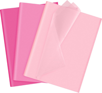 Sortiertes Rosa Seidenpapier Set 60 Blatt Geschenkpapier GroßPackung 3 Farben Fü