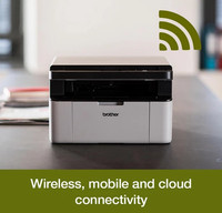 Brother DCP-1610W Mono Laser Wireless All-in-One A4 WiFi USB'Compact Printer New