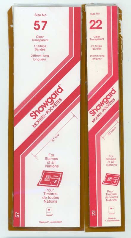Showgard Mounts Clear,  215/22mm  & 215/57 opened Packages