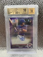 LEODY TAVERAS 2017 BOWMAN CHROME 1ST AUTOGRAPH Purple AUTO /250 BGS 10 MLB