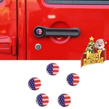 Exterior Door Handle Push Button Cover Trim Decor for Jeep Wrangler JK 2007-2017