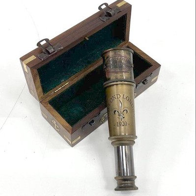 Dollond London 1920 Brass Marine Telescope Spyglass 4-Draw with