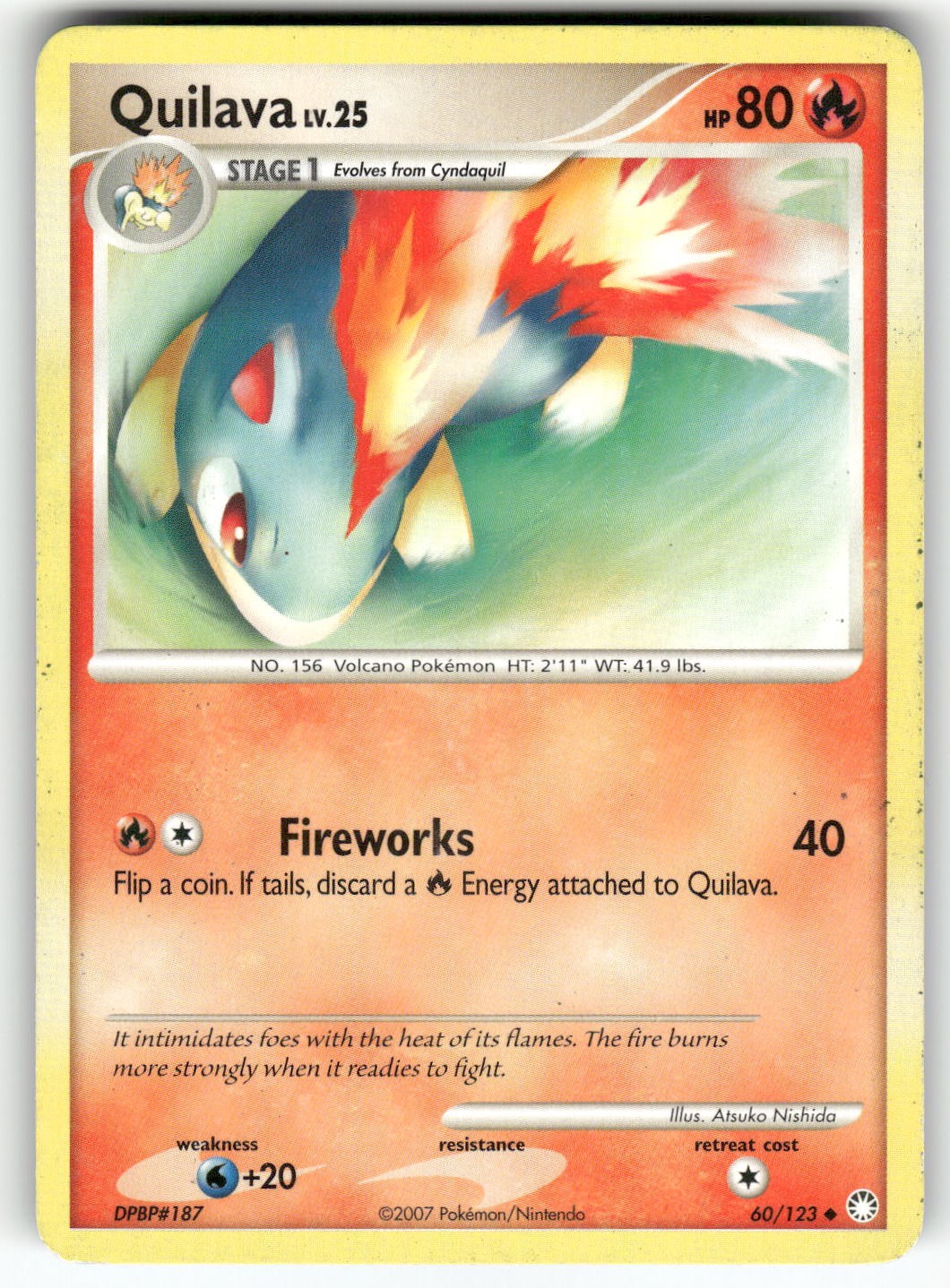 Quilava Mysterious Treasures Uncommon Pokemon Lightly played
