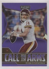 2021 Panini Playoff Call to Arms Purple Prizm Ryan Fitzpatrick #CA-RFI 00em
