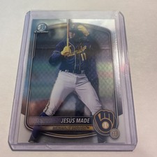 2025 Bowman Draft Chrome Jesus Made BDC-196 - Brewers