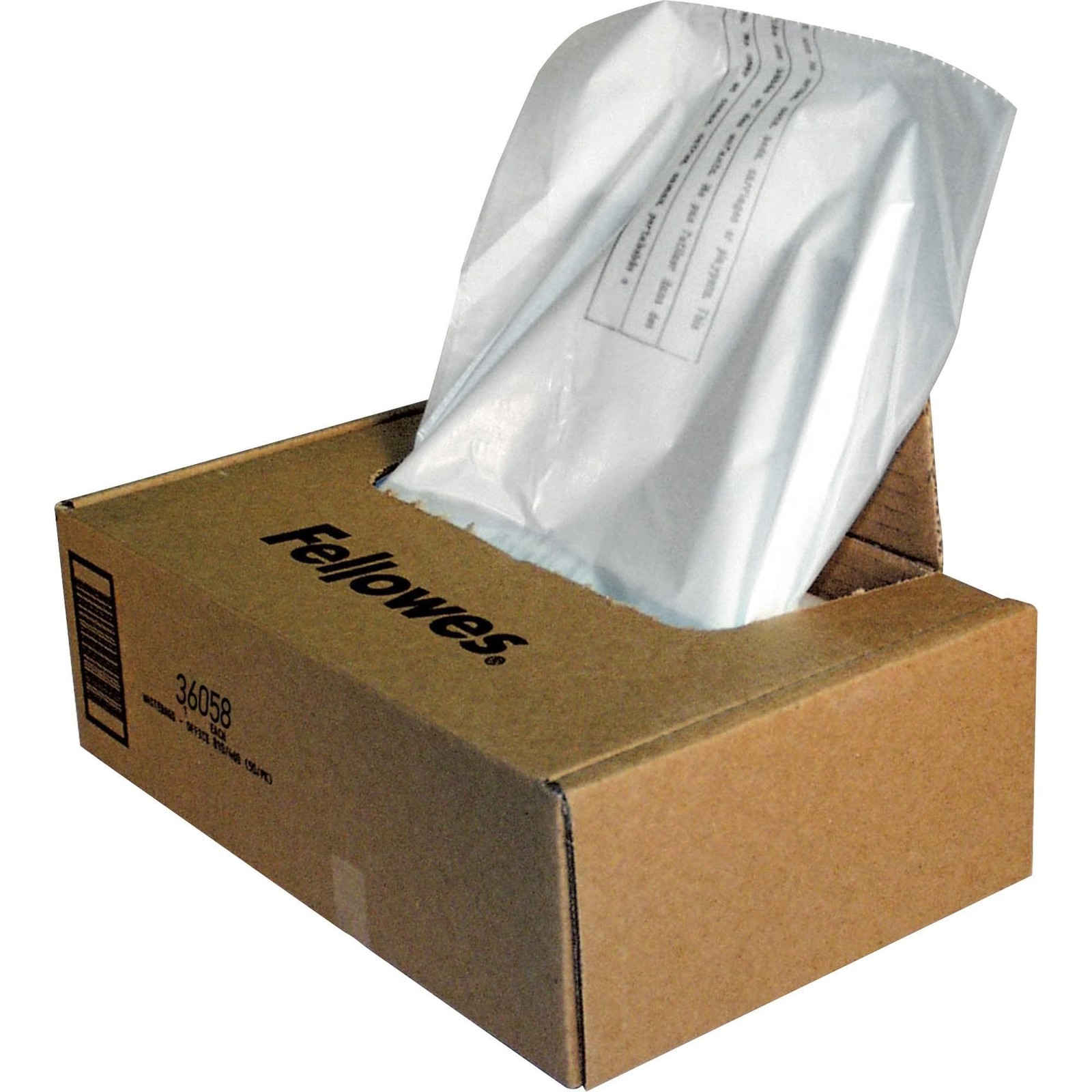 Fellowes Waste Bags for 425 and 485 Series Shredders, 50 Bags 3605801