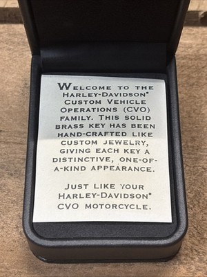 Harley Davidson CVO Key Gold In Original Box For Jewelry Or