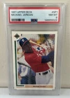 1991 Upper Deck Michael Jordan Rookie RC Baseball PSA 8 Centered Fresh Grade! 🔥