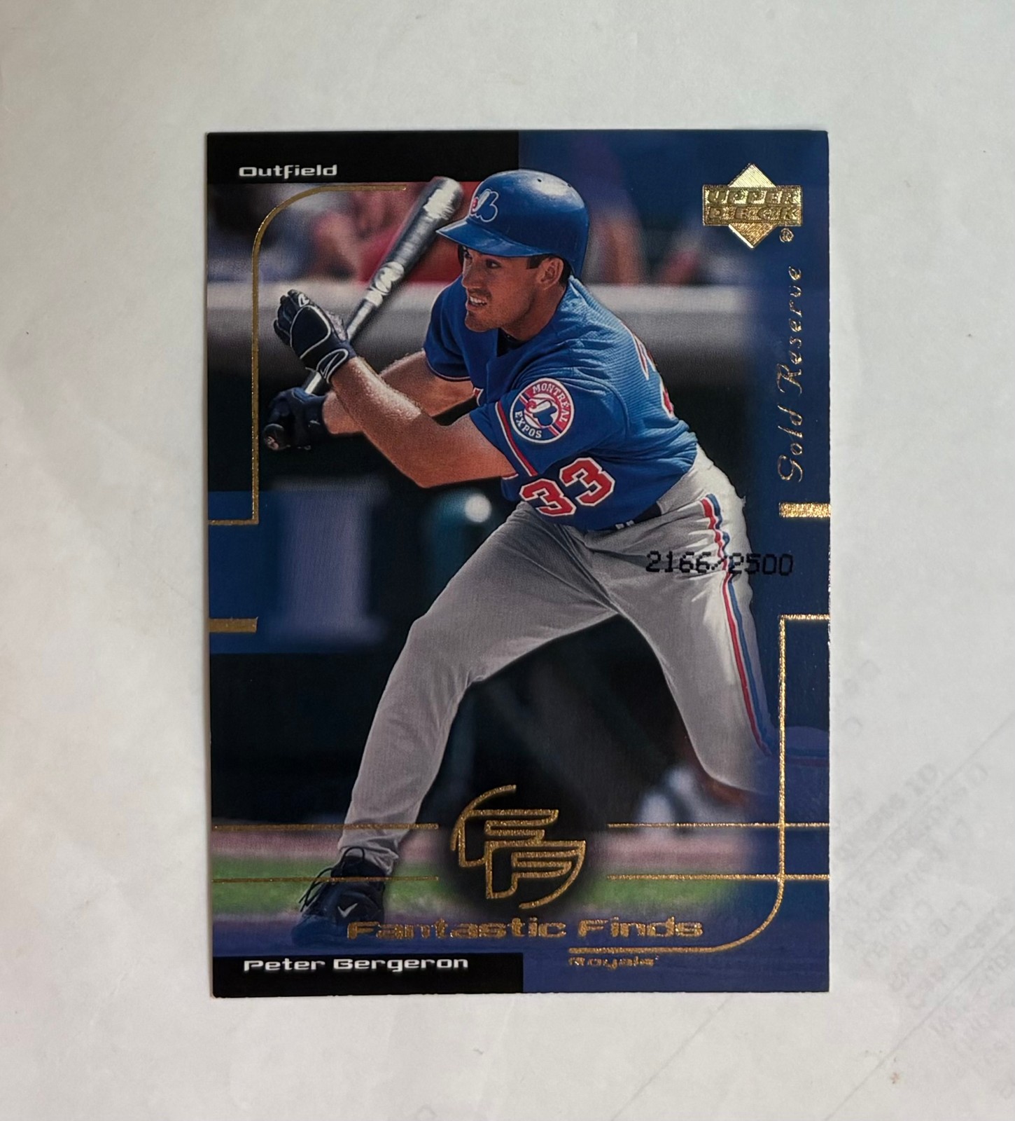 2000 Upper Deck Gold Reserve - Peter Bergeron - #286 - Montreal Expos - NrMt