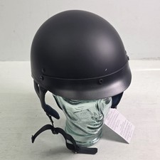 ILM Motorcycle Half Shell Helmet Model ILM-205V Matte Black Size S 55-56 VG