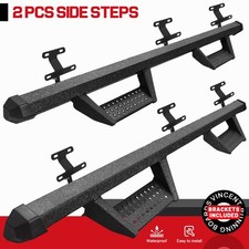 Ford Side Steps Nerf Bar FIT 2015-2026 Ford F150 Super Crew Cab Drop Side Steps 4" Running Board