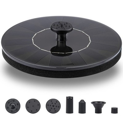 LAWOHO Solar Fountain Pump 1.5W Upgraded Submersible Kit