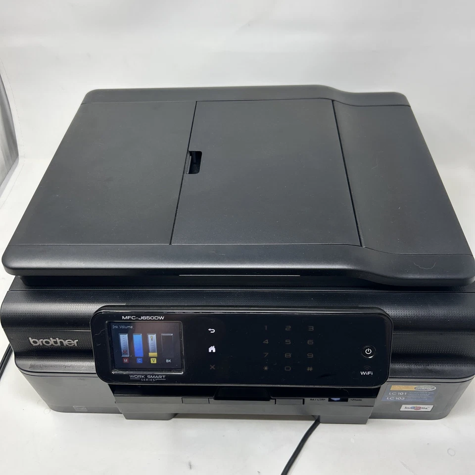 Brother MFC-J650DW Wireless All-In-One Color Inkjet Printer Tested W/ most Ink - Image 2 of 4