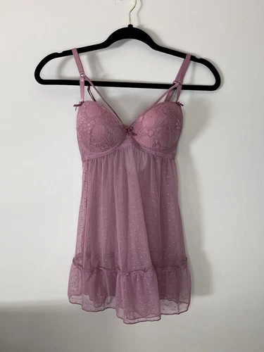 UNDERCOVER Abito lingerie push up Victorias Secret rosa donna taglia small us intime ottimeioni