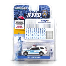 Greenlight 2019 Dodge Durango NYPD W/ Decal Sheet Hobby Exclusive 1:64