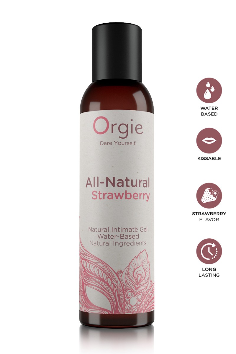 Fini les inconforts avec le Gel intime naturel fraise 150ml All Natural apaisant