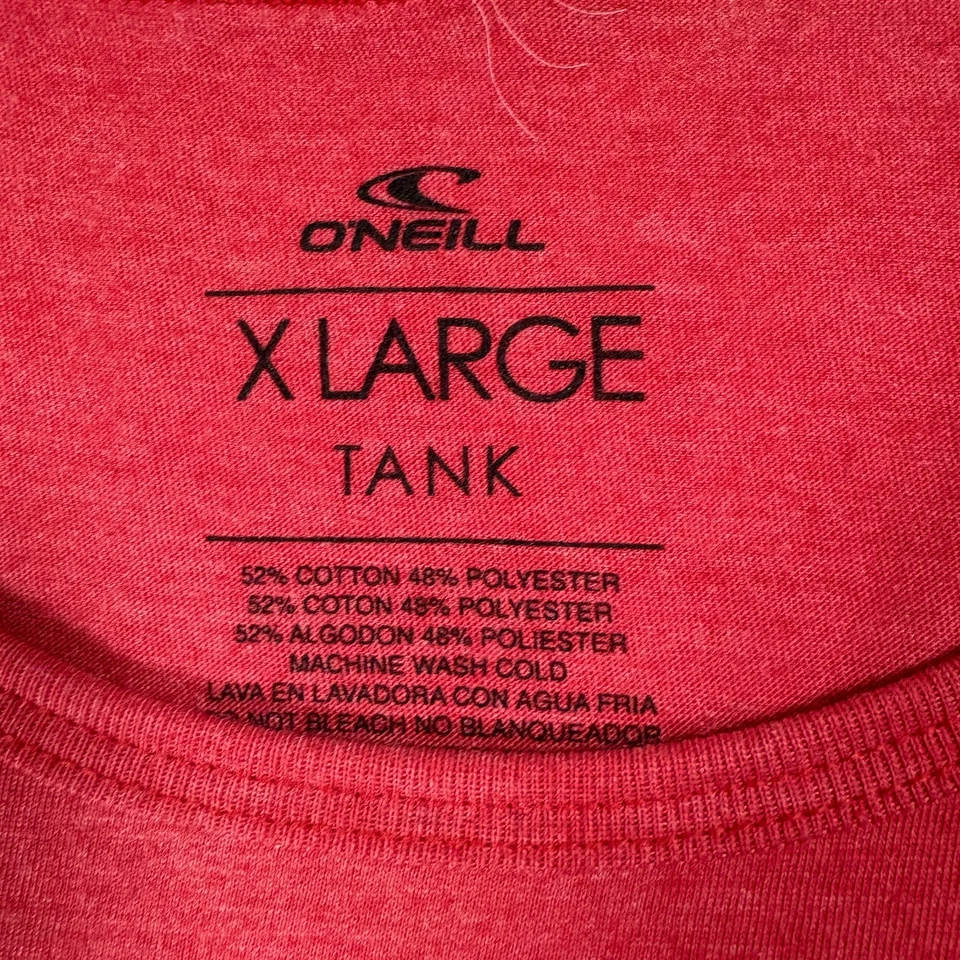 Camiseta sin mangas O’Neill para hombre XL roja gráfica surf onda círculo logotipo ropa de playa camiseta Foto 3 de 4