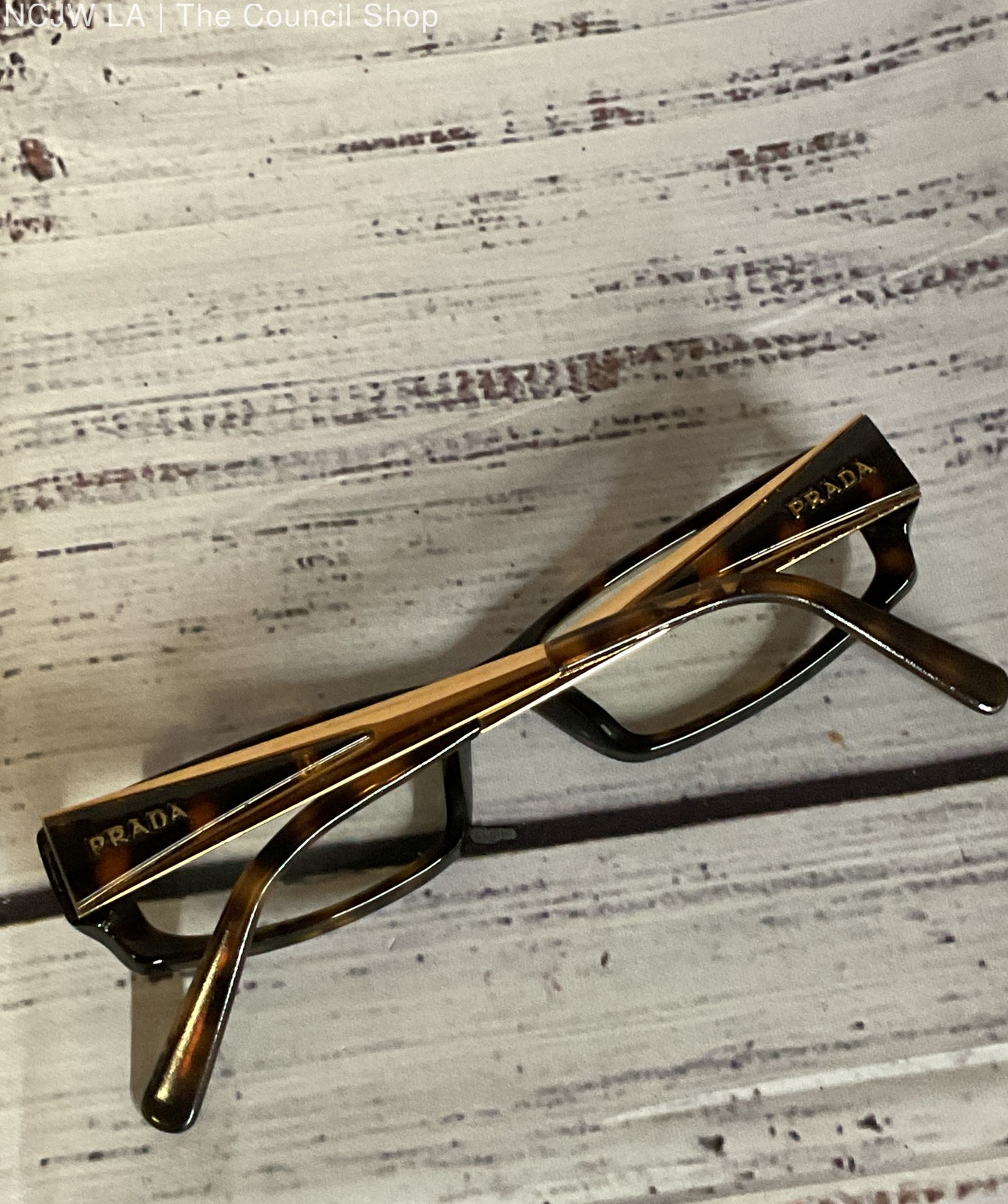 PRADA Tortoise Eyeglasses Frames Only VPR04L 2AU-… - image 5