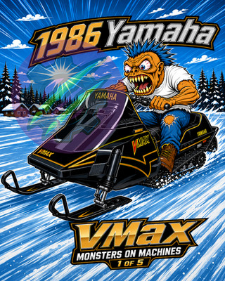1986 Yamaha VMAX Snowmobile 8x10 Photo Print High Quality DNP Media