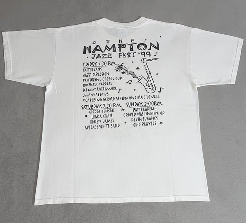 Vintage 90s The Hampton Jazz Music Festival Art Shirt Faith Evans Patti Labelle - Bild 2 von 7