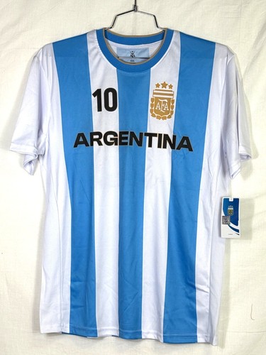 LIONEL MESSI #10 ARGENTINA SOCCER GAME DAY JERSEY ADULT MEN'S S M L XL FREE SHIP