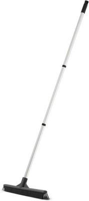 16'''' Slim Silicone Salon Broom - Carpet Rake for Liquid, Human Hair, and Pet